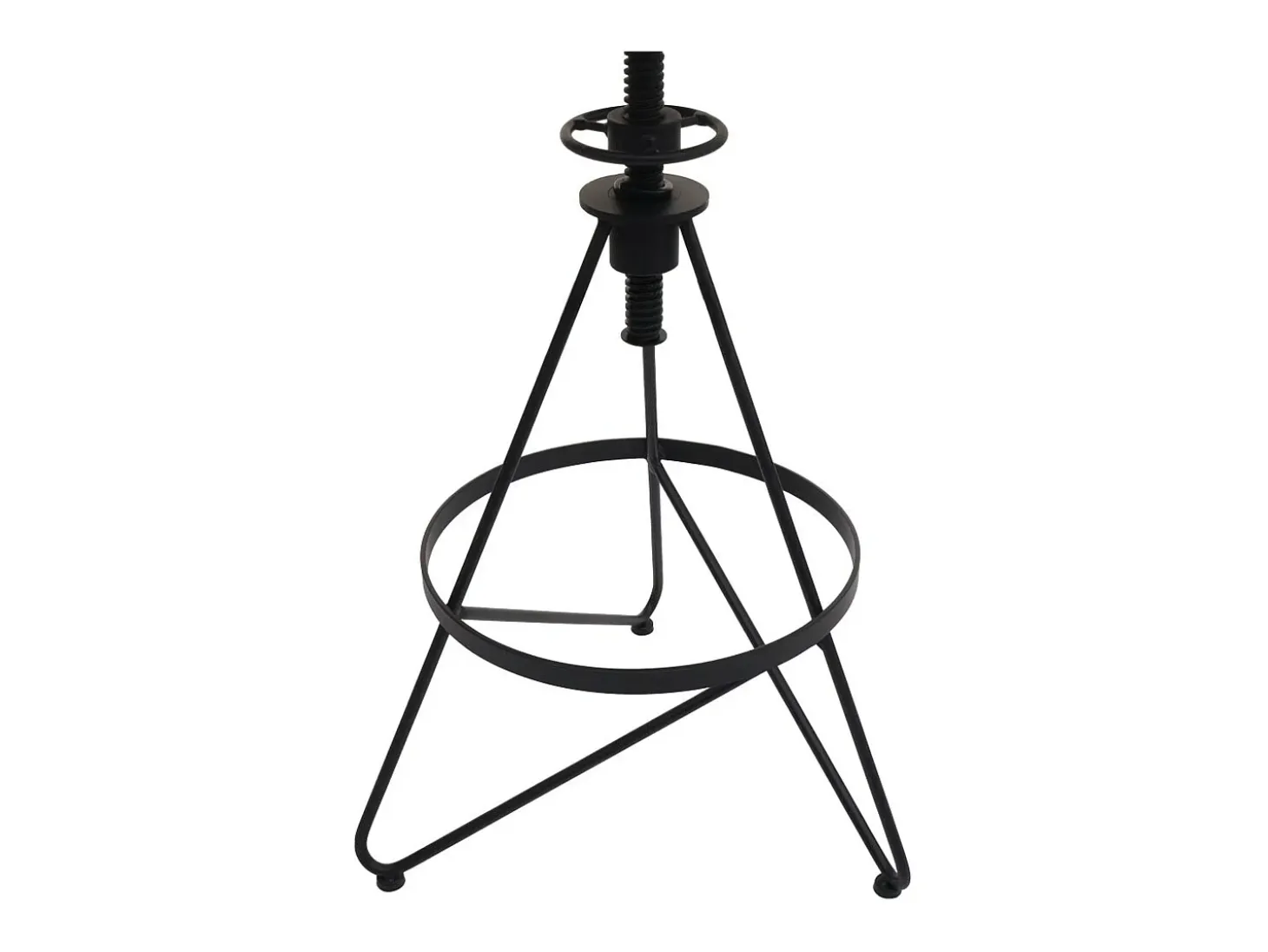 Taburete de bar MCW-N18 (juego de 2), marrón, estructura negra