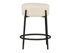 Taburete de bar Tucson altura 60cm, color blanco.