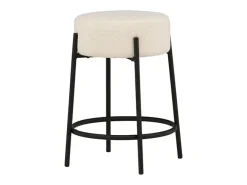 Taburete de bar Tucson altura 60cm, color blanco.