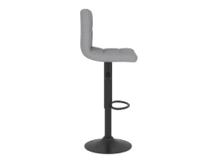 Taburete de cocina de tela gris claro