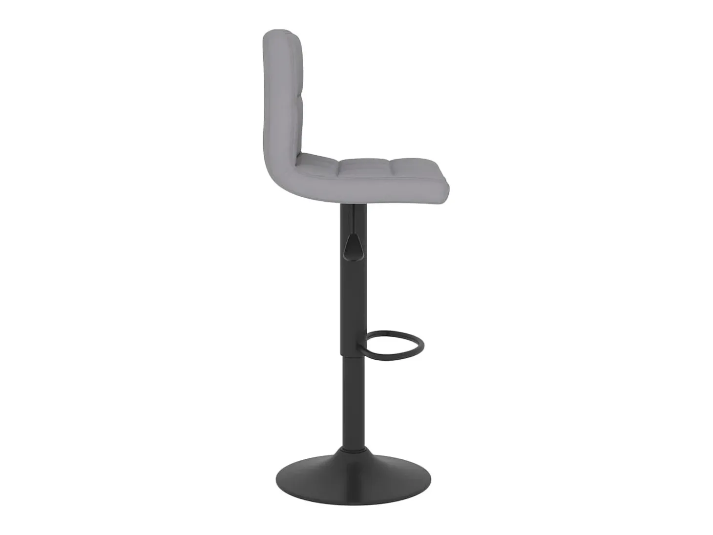 Taburete de cocina de tela gris claro
