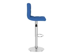 Taburete de cocina de tela azul