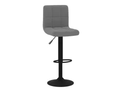 Taburete de cocina de terciopelo gris oscuro
