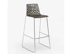 Taburete de Cocina Grand Soleil 74cm Design Spider Slitta - Marrón