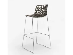 Taburete de Cocina Grand Soleil 74cm Design Spider Slitta - Marrón