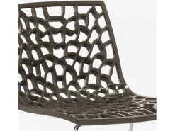 Taburete de Cocina Grand Soleil 74cm Design Spider Slitta - Marrón