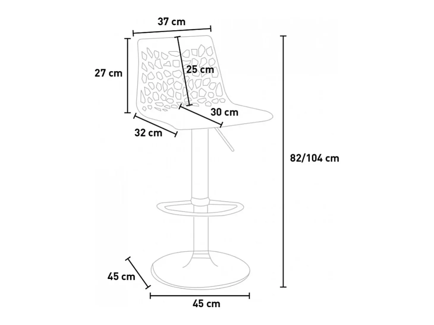 Taburete Grand Soleil SPIDER para cafetería bar cocina alto fijo giratorio reposapiés regulable - Amarillo