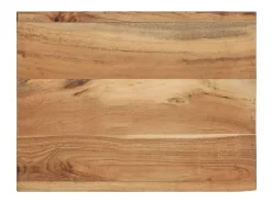 Taburete madera maciza de acacia 40x30x40 cm