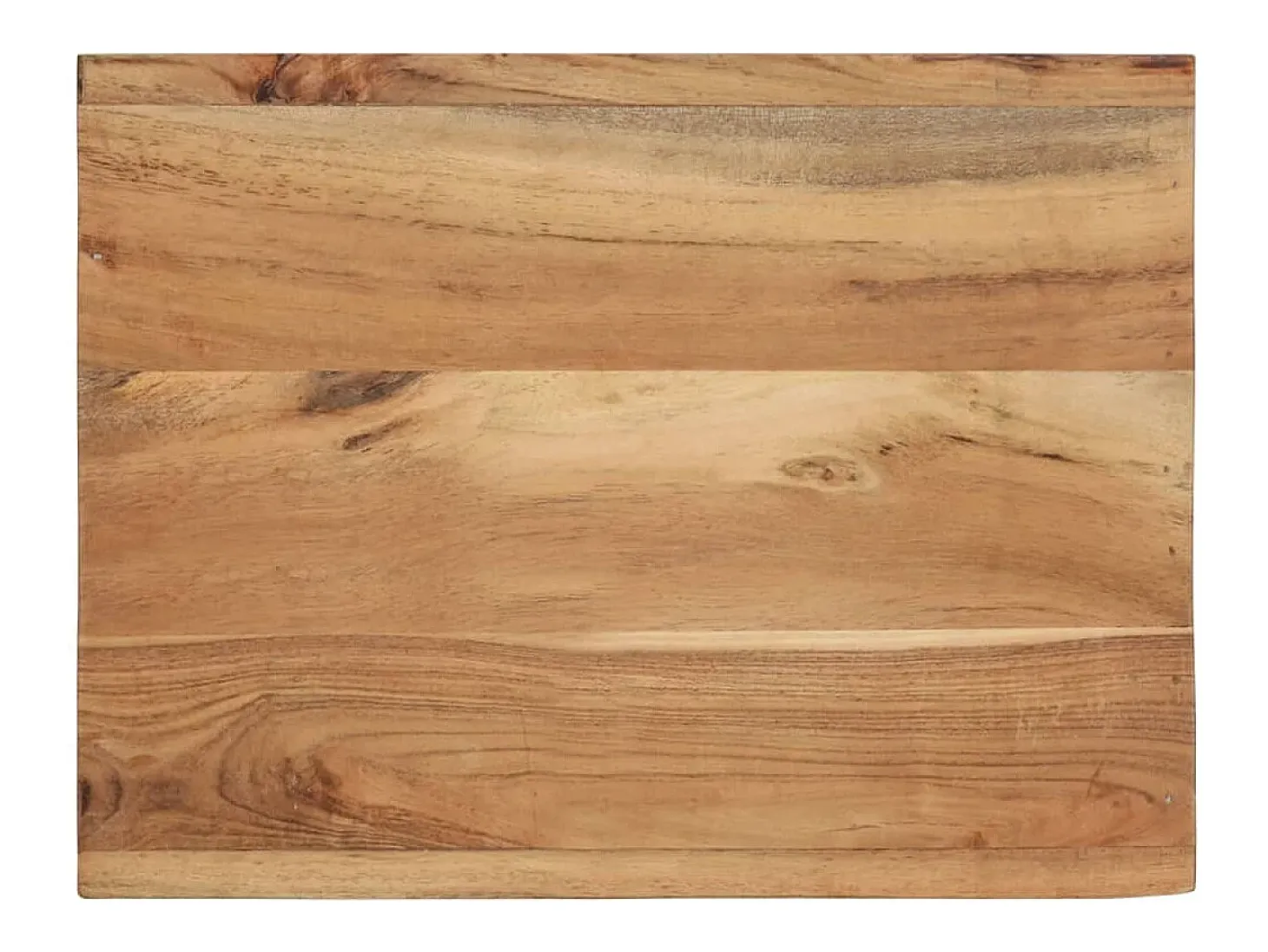 Taburete madera maciza de acacia 40x30x40 cm
