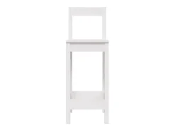 Taburetes altos 2 uds madera maciza pino blanco 40x41,5x112 cm