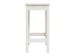 Taburetes altos 2 unidades madera maciza de pino blanco 40x40x78 cm