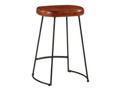 Taburetes de bar 2 uds marrón oscuro 41x29x62 cm