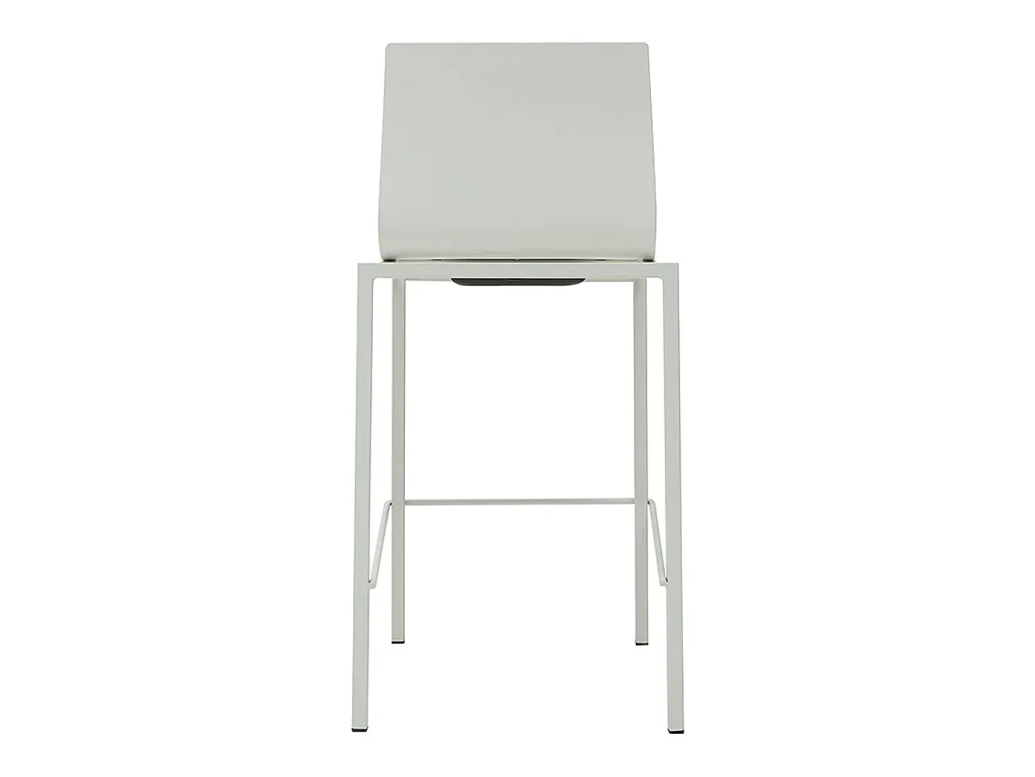 Taburetes de bar modenros apilables blancos A65 cm (lote de 2) KUPA
