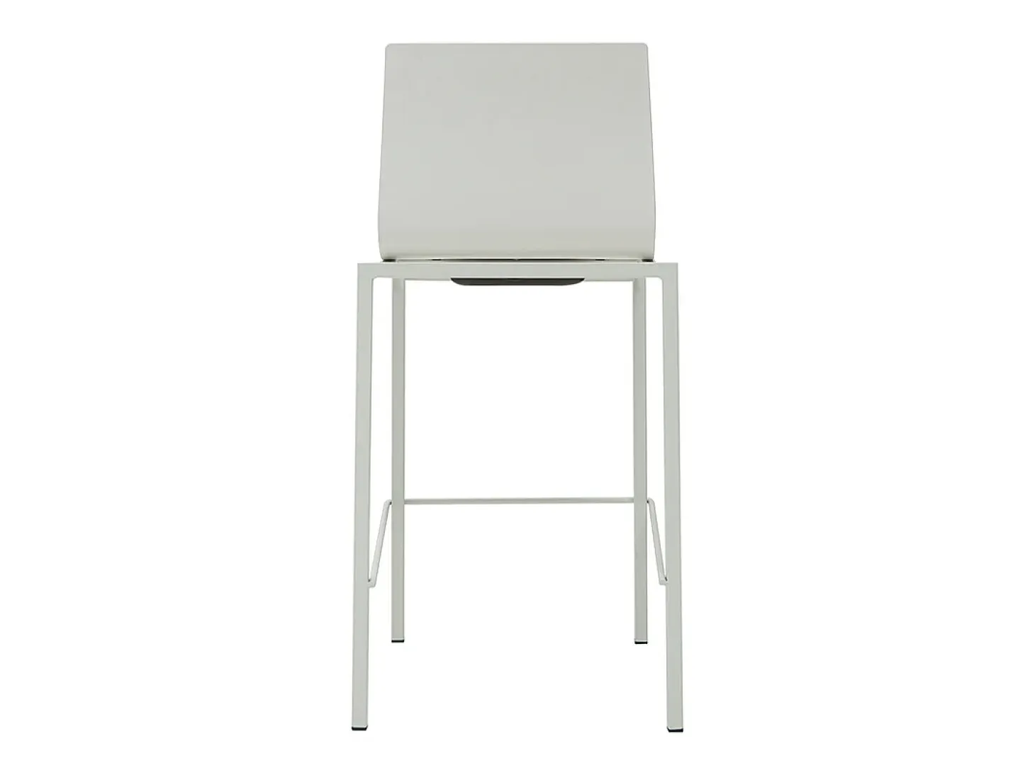 Taburetes de bar modenros apilables blancos A65 cm (lote de 2) KUPA