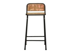 Taburetes de barra 4 uds 46x35,5x80 madera maciza reciclada