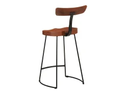 Taburetes de barra 2 uds 49x43x88 cm madera maciza de mango