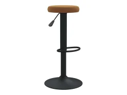 Taburetes de cocina 2 unidades terciopelo marrón