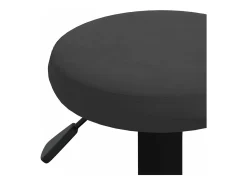 Taburetes de cocina 2 unidades terciopelo negro