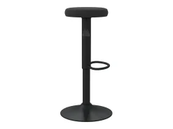 Taburetes de cocina 2 unidades terciopelo negro