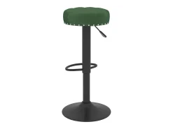 Taburetes de cocina 2 unidades terciopelo verde oscuro