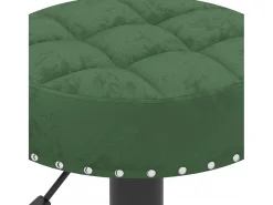 Taburetes de cocina 2 unidades terciopelo verde oscuro