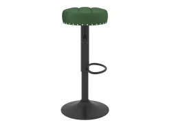 Taburetes de cocina 2 unidades terciopelo verde oscuro