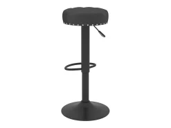Taburetes de cocina 2 unidades terciopelo negro