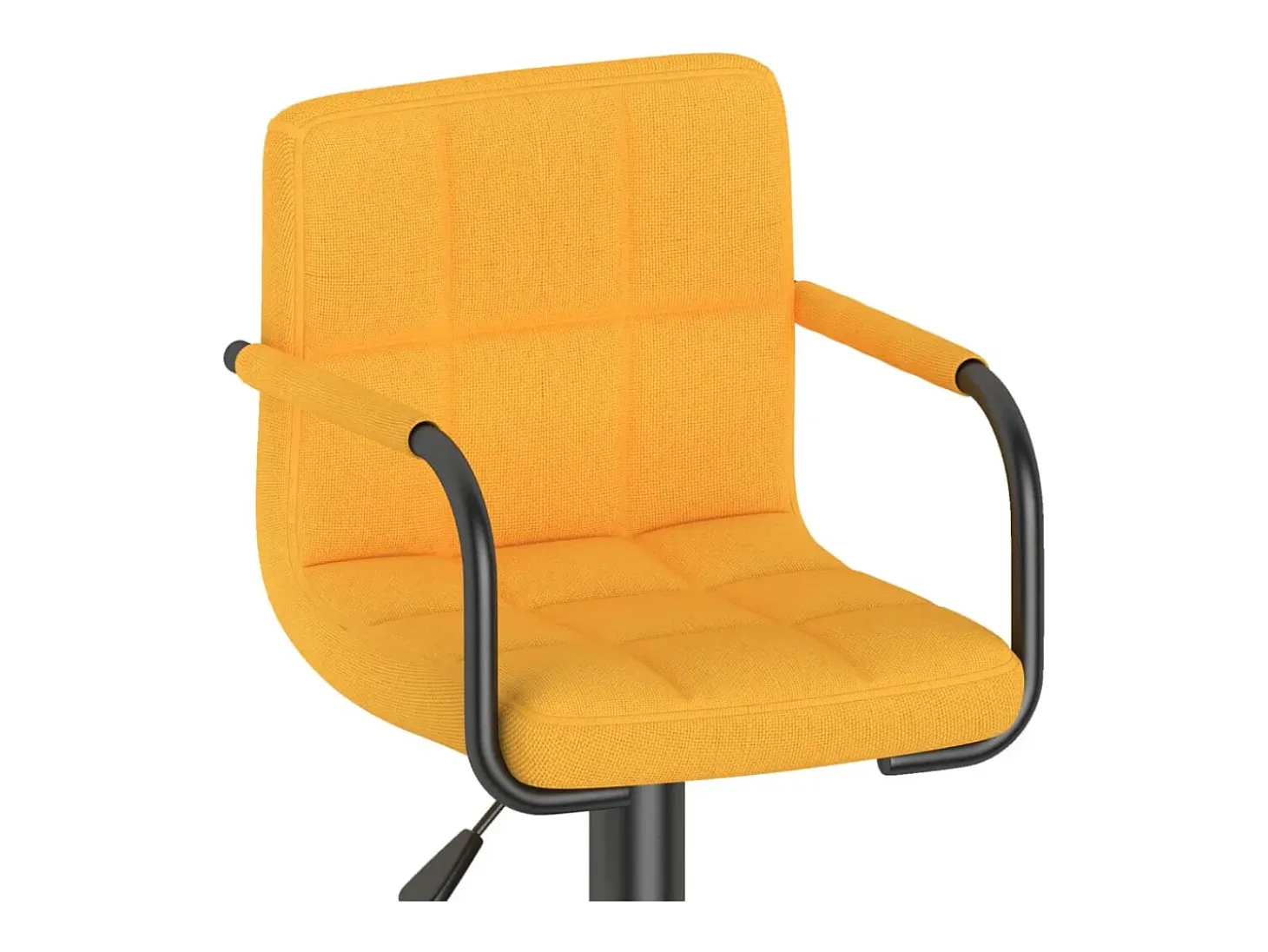 Taburetes de cocina 2 unidades tela amarillo mostaza