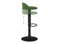 Taburetes de cocina 2 unidades terciopelo verde oscuro