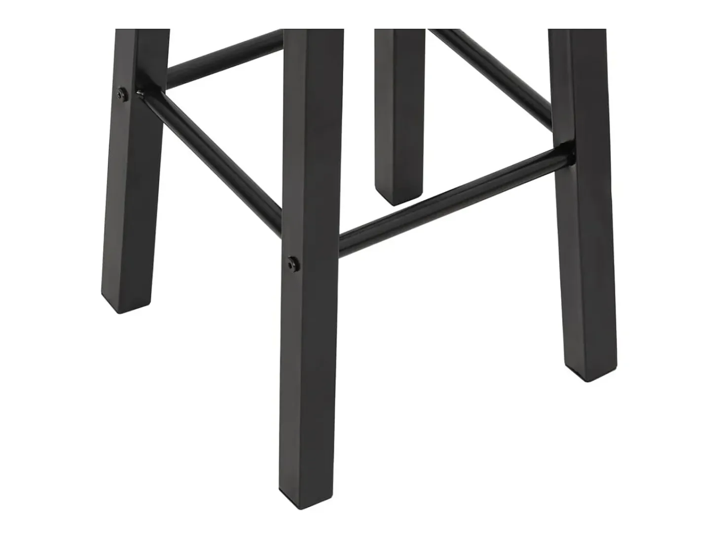 Taburetes de cocina 2 unidades MDF negros