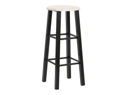 Taburetes de cocina 2 unidades MDF negros