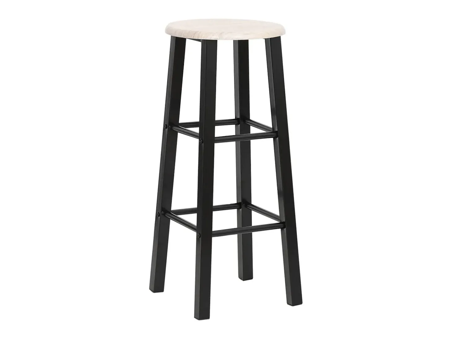 Taburetes de cocina 2 unidades MDF negros