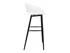 Taburetes de cocina 4 unidades blanco