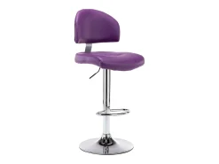 Taburetes de cocina 2 unidades cuero sintético morado