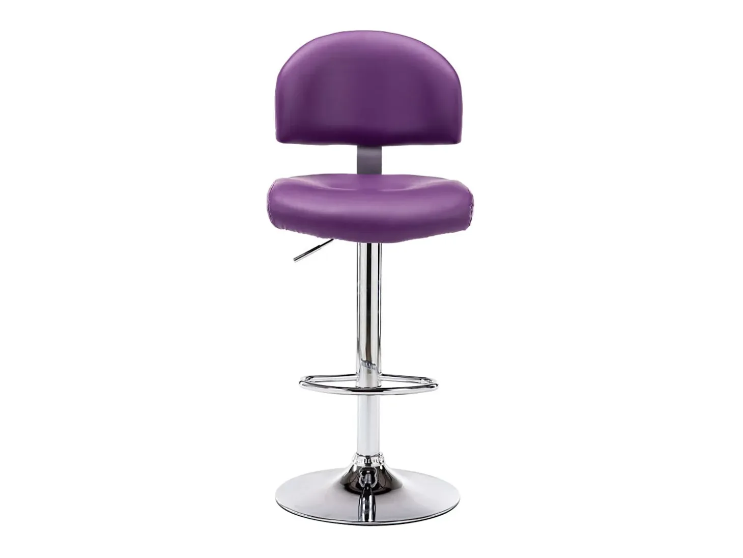 Taburetes de cocina 2 unidades cuero sintético morado
