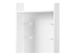 Taquilla de entrada multifuncional - con perchero y banco para guardar zapatos - MDF - Blanco