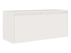 Taylor Anne Muebles para TV 6 piezas madera maciza de pino blanco