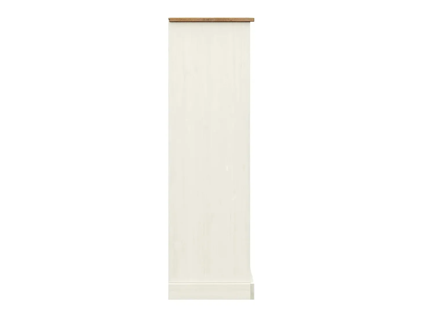 Thyron Librería VIGO madera maciza de pino blanco 90x35x114,5 cm