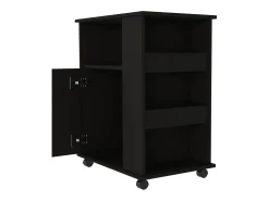 TUHOME Gabinete Inferior para Microondas Clayton Kit, Negro