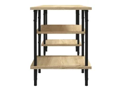 Tynir Mueble de TV madera contrachapada roble Sonoma 102x35x45,5 cm