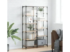 Ulrad Estantería erro madera ingeniería roble Sonoma 100x32x170 cm