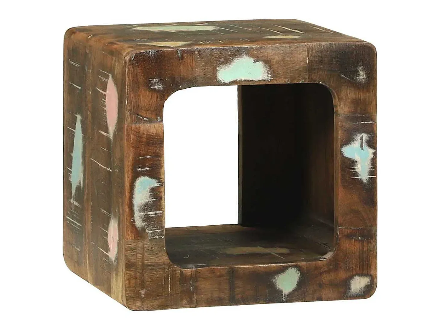 Unidad de Televisión 2 piezas Multicolor madera maciza reciclada