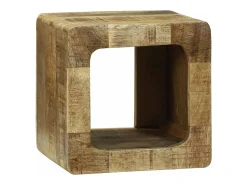 Unidad de Televisión 2 piezas Marrón Madera maciza de mango rugosa