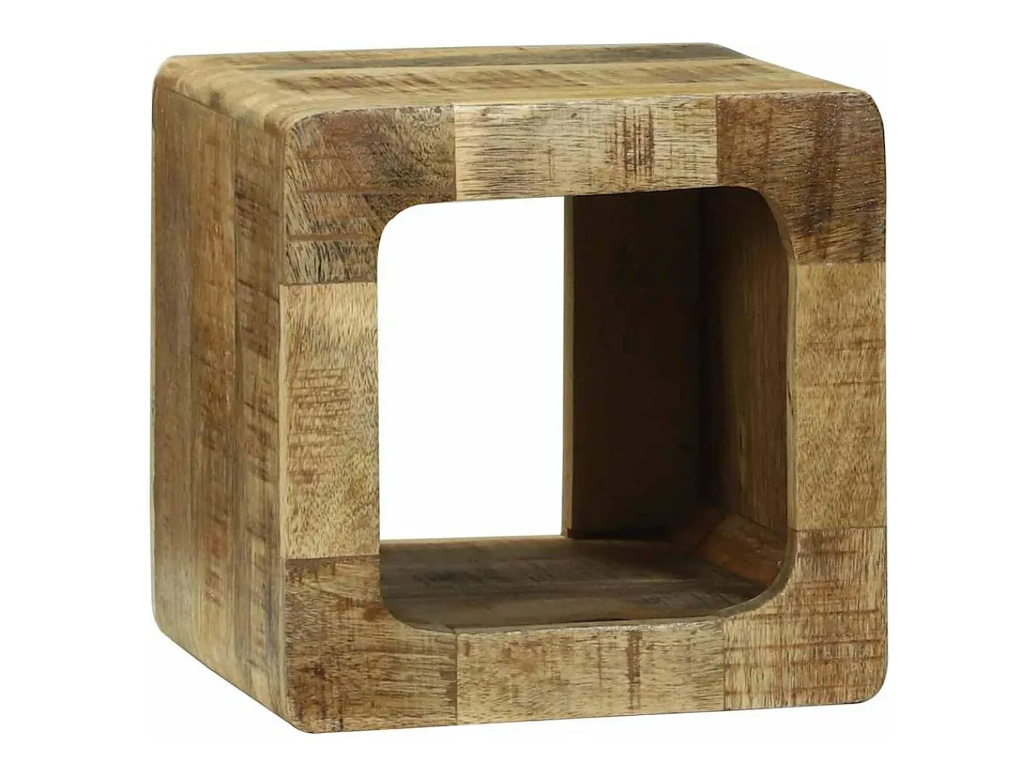 Unidad de Televisión 2 piezas Marrón Madera maciza de mango rugosa