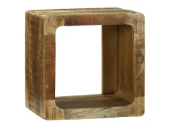 Unidad de Televisión 2 piezas Marrón Madera maciza de mango rugosa
