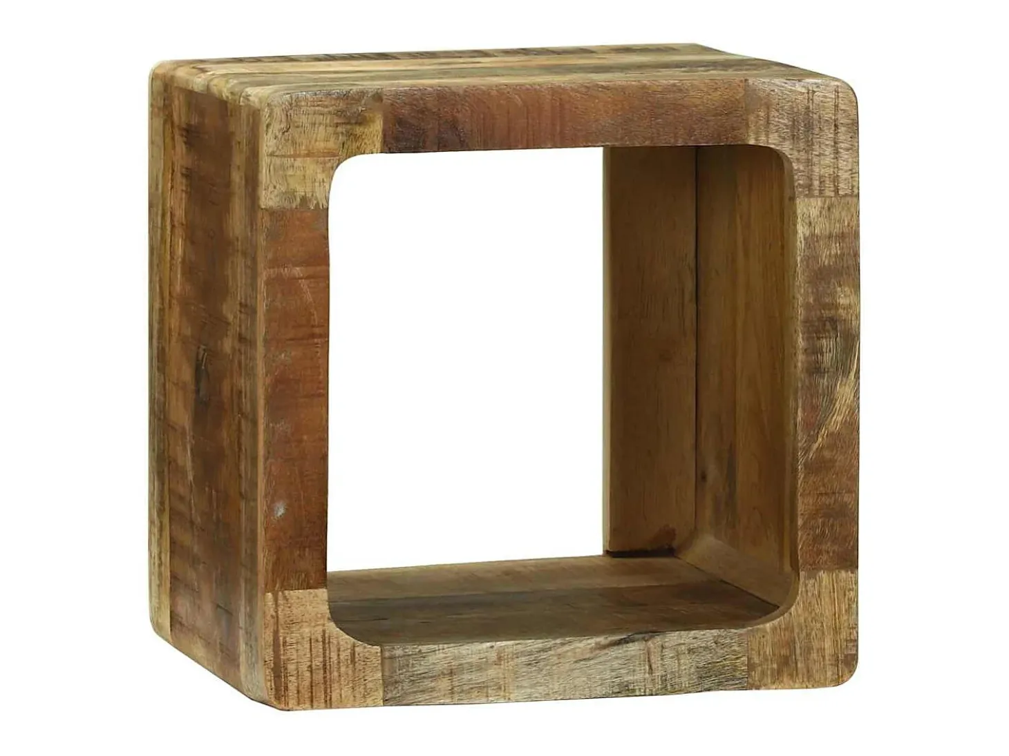 Unidad de Televisión 2 piezas Marrón Madera maciza de mango rugosa