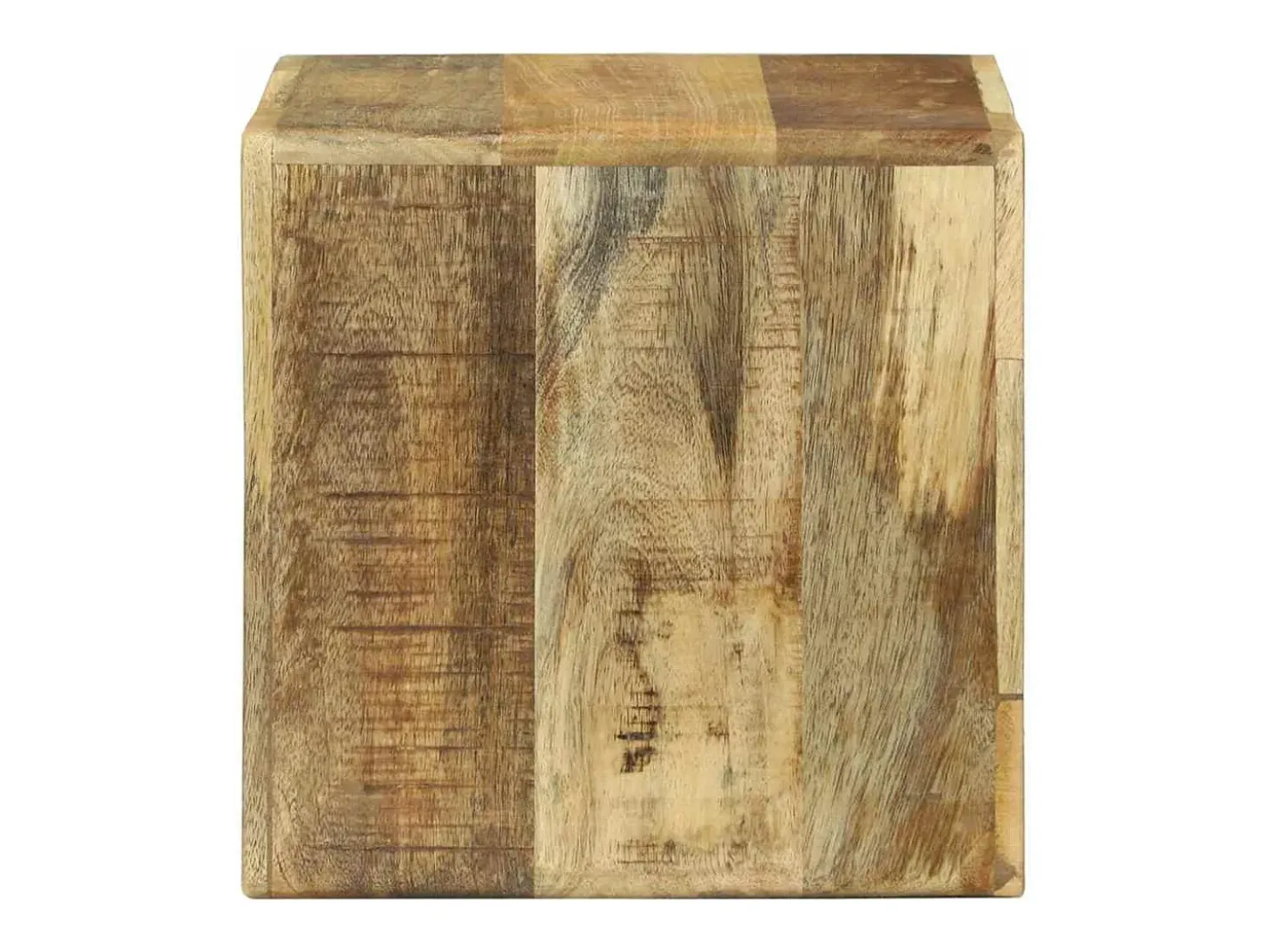 Unidad de Televisión 2 piezas Marrón Madera maciza de mango rugosa
