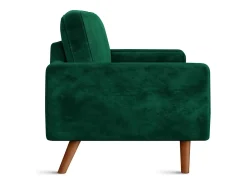 Velvet verde y sofá de terciopelo sólido - 3 Lugares - Carga máxima de 300 kg - 176x78x85cm