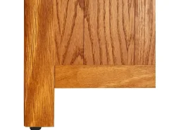 vidaX Estantería de 3 niveles de madera maciza de roble 70x22,5x82 cm