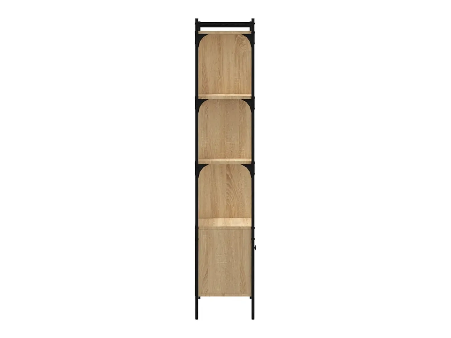 Vilan Estantería con puerta madera roble Sonoma 44,5x30x154,5 cm